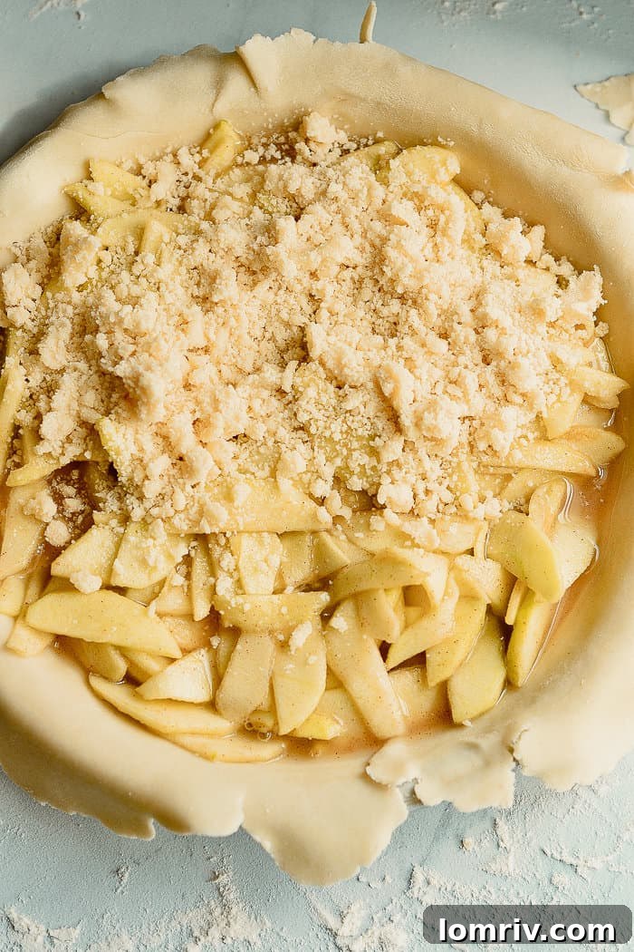 Dutch Apple Pie unbaked