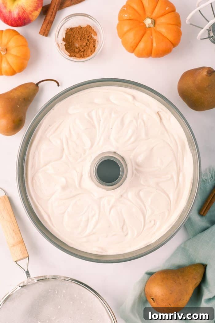 Pumpkin spice angel food cake.