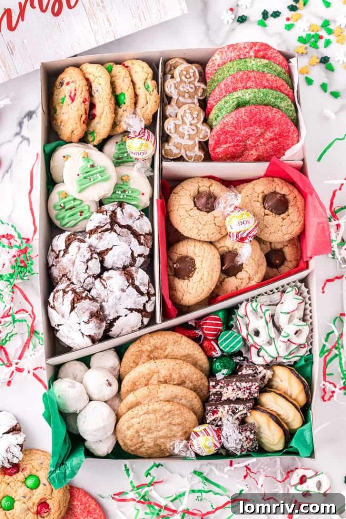 Holiday cookie box