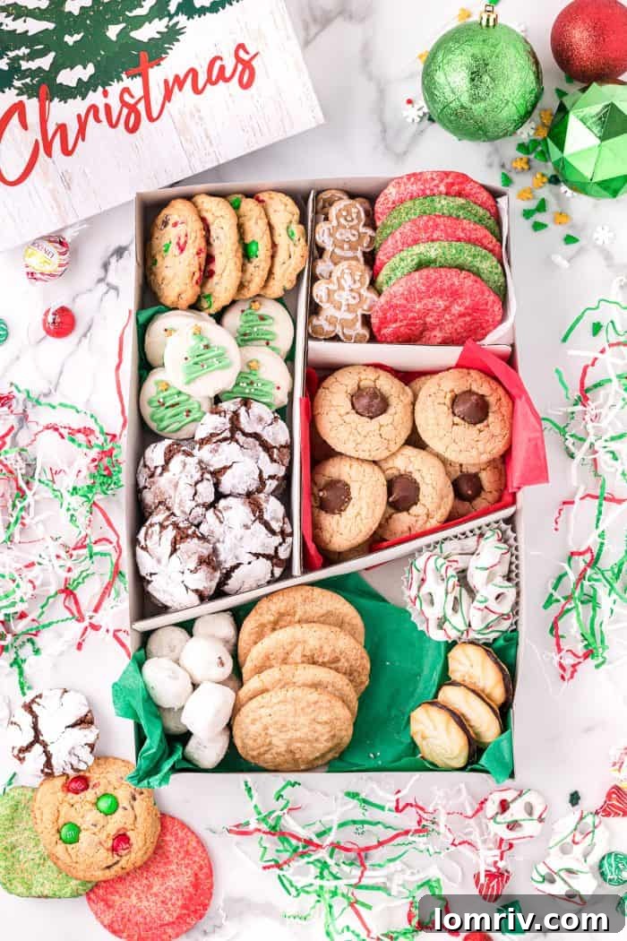 A close-up showing the detail of the cookie arrangement.