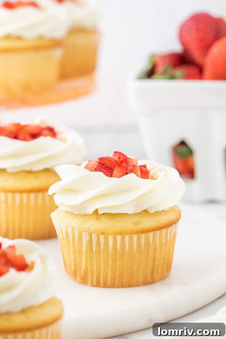 Strawberry shortcake cupcakes. 