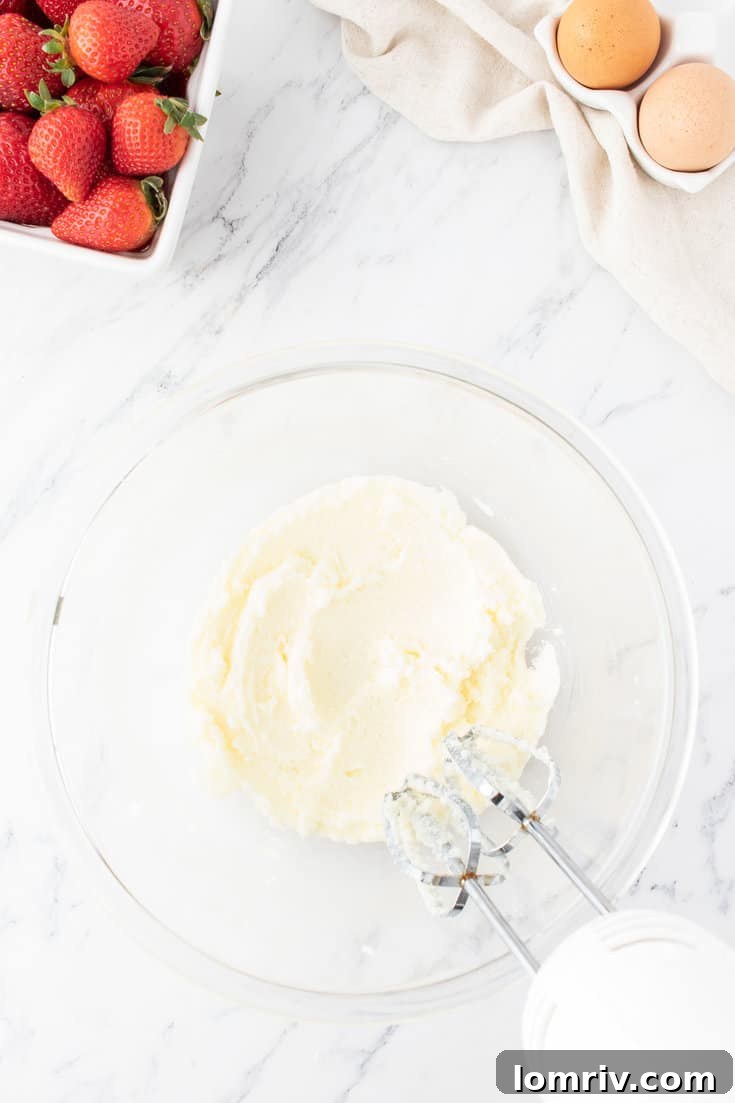 Cream the butter.