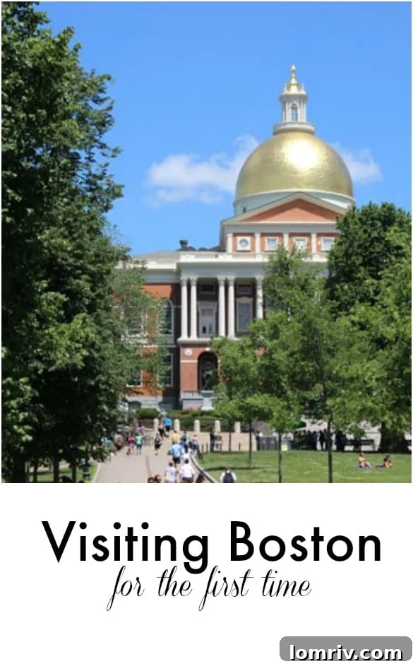 Strolling through the beautiful streets of Boston, a first-time visitor's delight