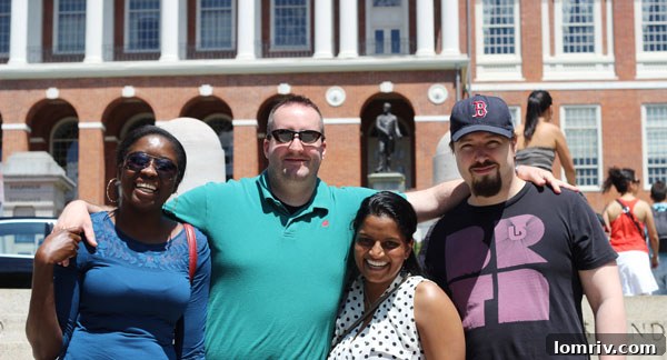 A different perspective of a historic landmark along the Freedom Trail