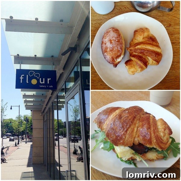 Delicious pastries and coffee at Boston's renowned Flour Bakery