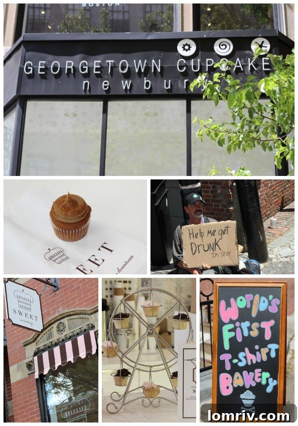 Newbury Street's charming shops and cafes, perfect for an afternoon stroll