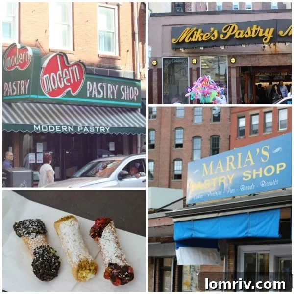 Enjoying a delightful cannoli in Boston's historic North End