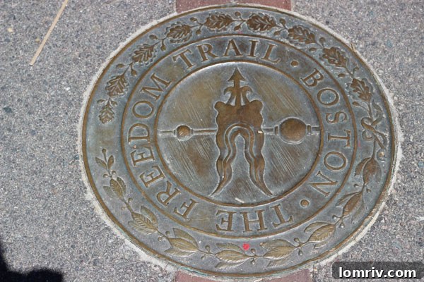Historical landmarks along Boston's famous Freedom Trail