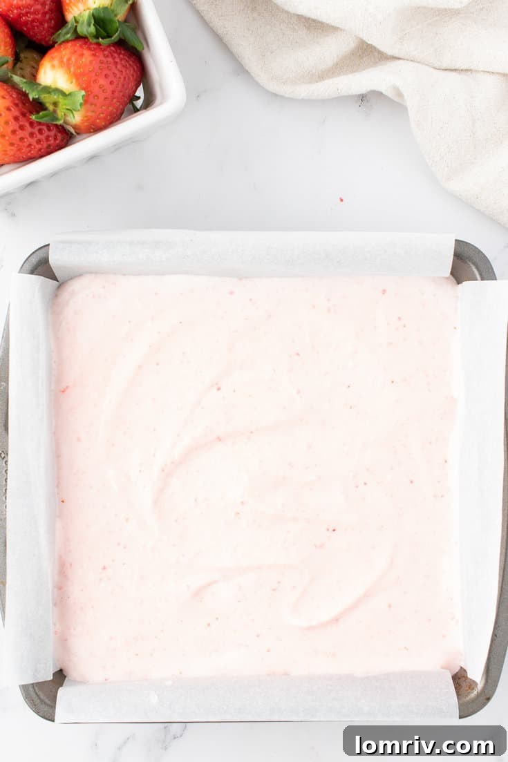 Strawberry cheesecake bars.
