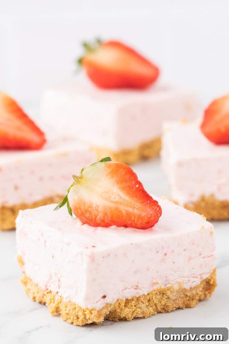 Strawberry cheesecake bars.