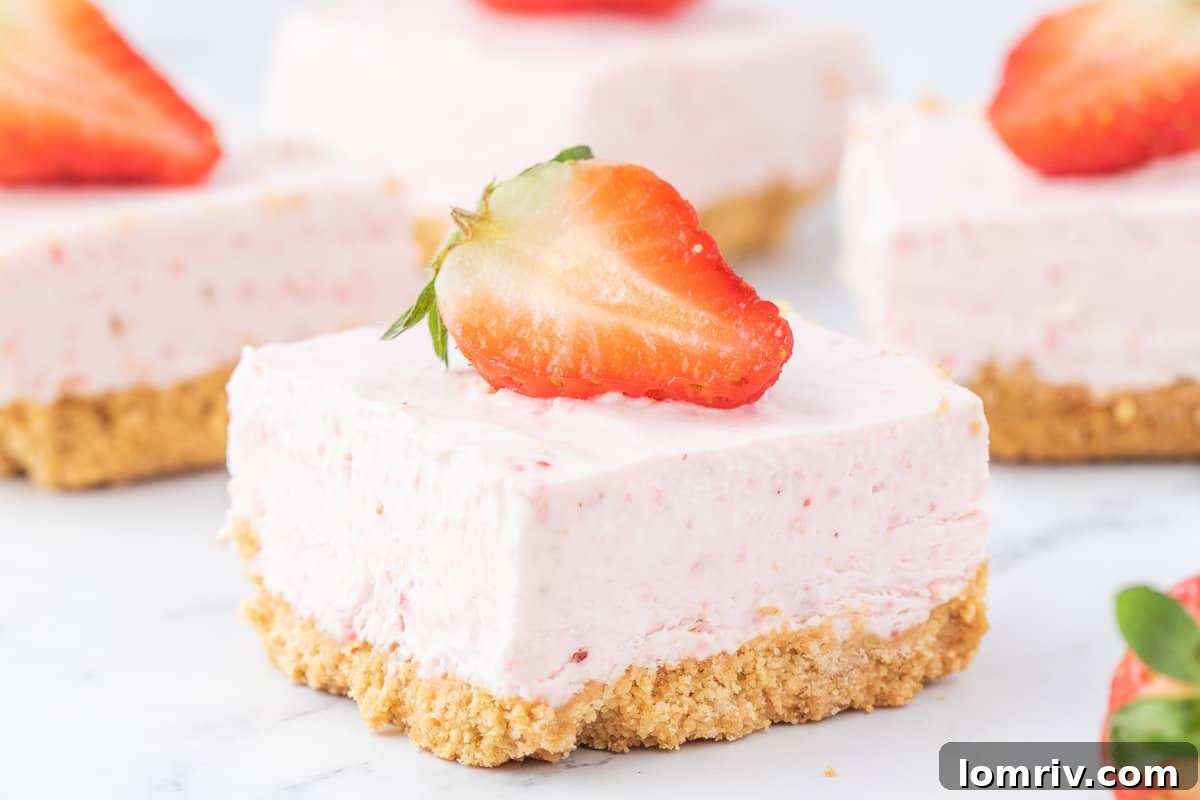 Strawberry cheesecake bars.