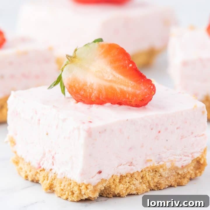 Strawberry cheesecake bars.