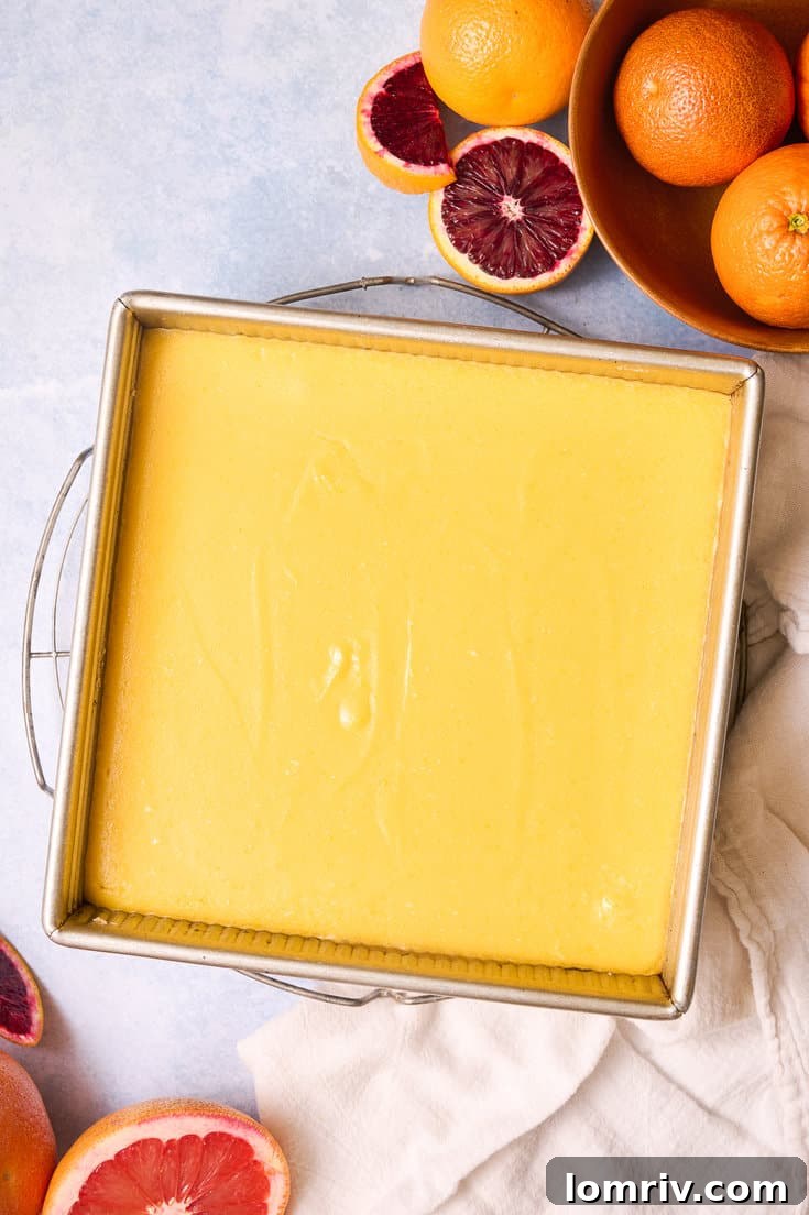 Baked grapefruit bars.
