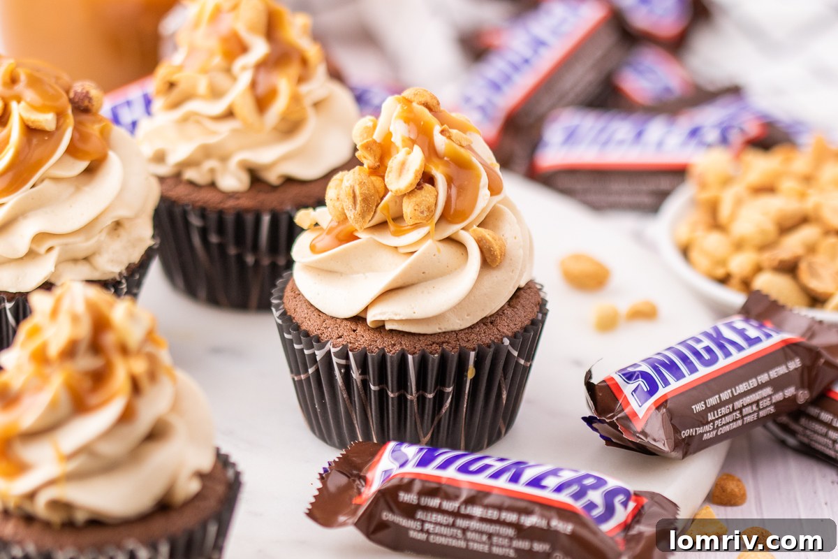 Snickers Cupcakes