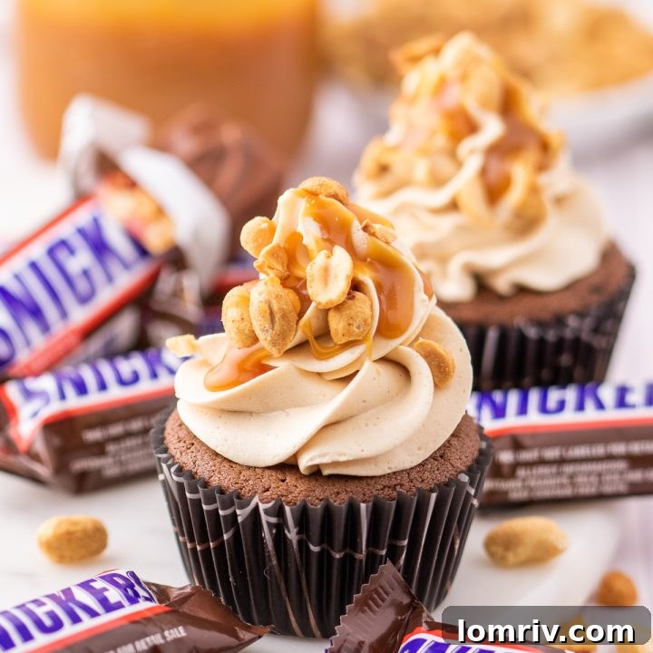 Snickers Cupcakes