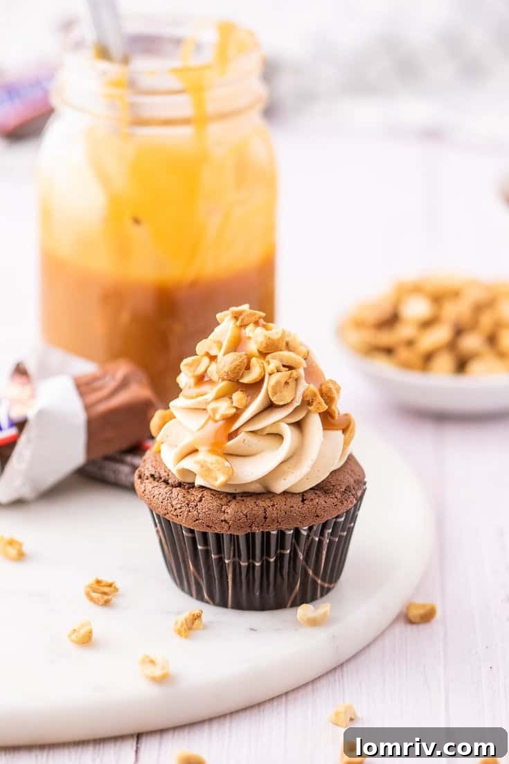 Snickers Cupcakes