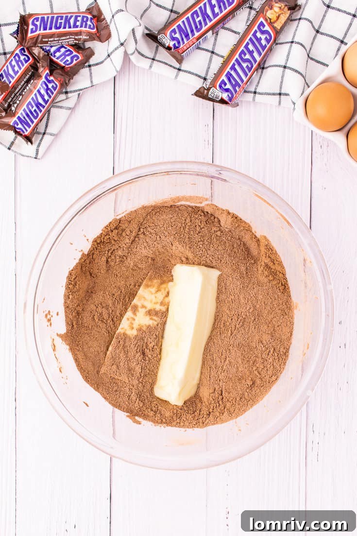 Making Snickers Cupcakes