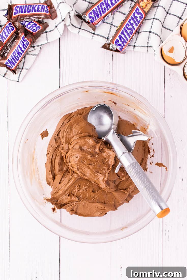Snickers Cupcake batter