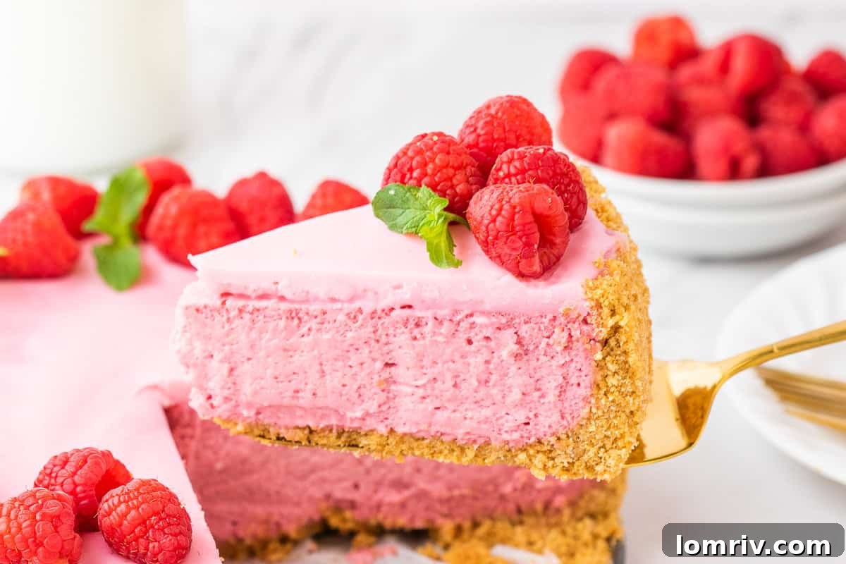 Freshly baked Raspberry Cheesecake, golden brown and cooling