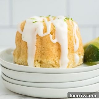 Mini Pineapple Lime Mojito Cakes