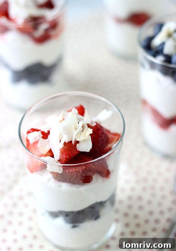 Coconut Mascarpone Mousse served in a glass