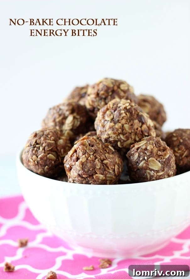 Delicious No-Bake Chocolate Energy Bites - perfect for summer snacking