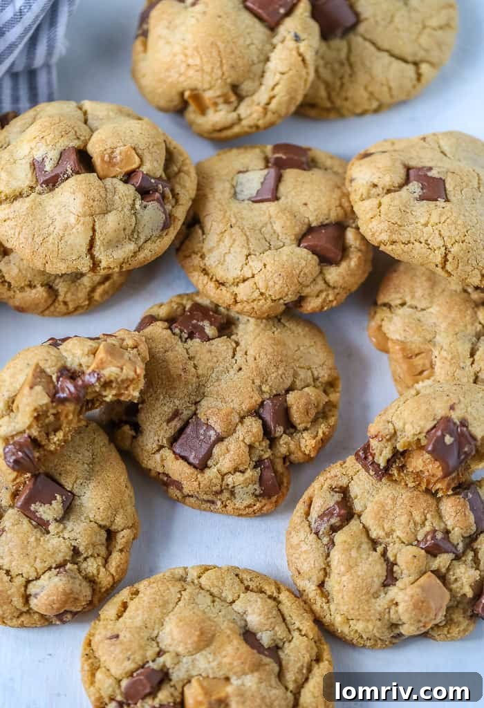Delicious Brown Butter Salted Caramel Chocolate Chip Cookies