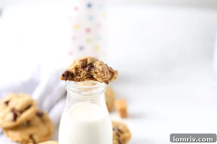Rich Brown Butter Salted Caramel Chocolate Chip Cookies