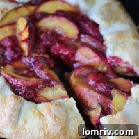 Peach Raspberry Galette