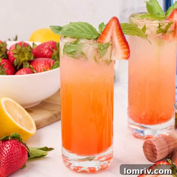 Strawberry Basil Sparkler