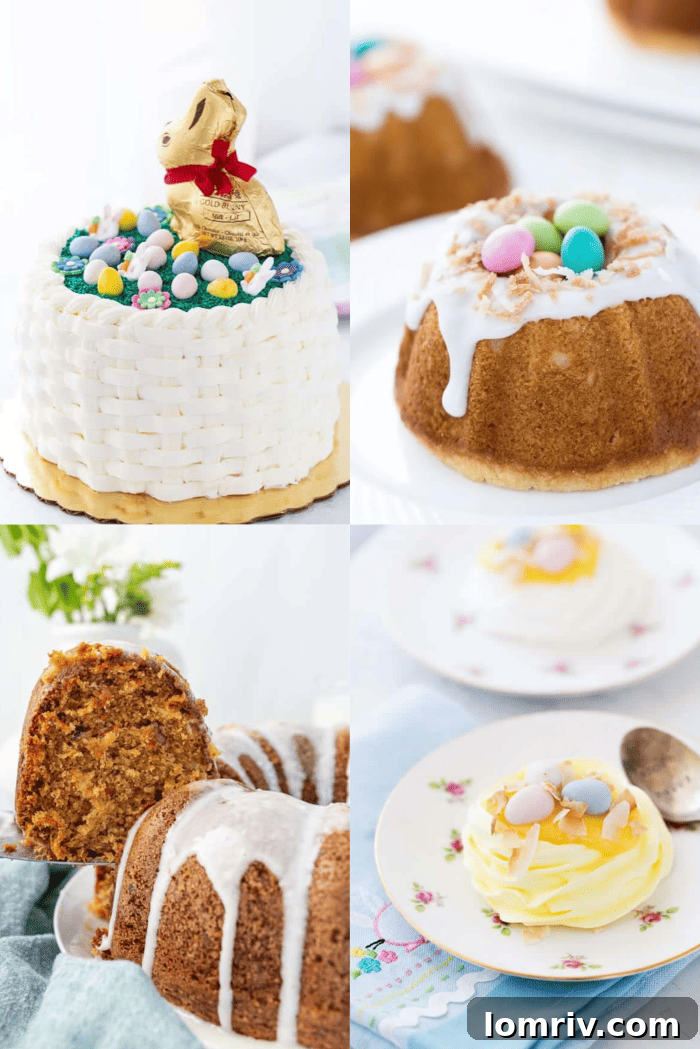 Another delightful compilation of Easter sweet treats, showcasing beautifully decorated cakes and mini desserts, ideal for spring gatherings.