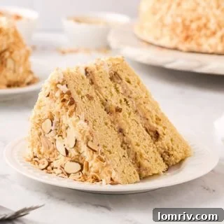 Coconut Almond Cream Cake