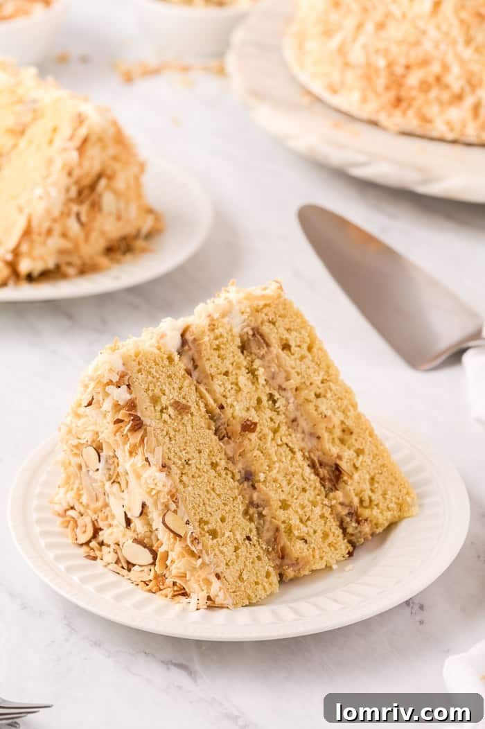Coconut Almond Cream Cake