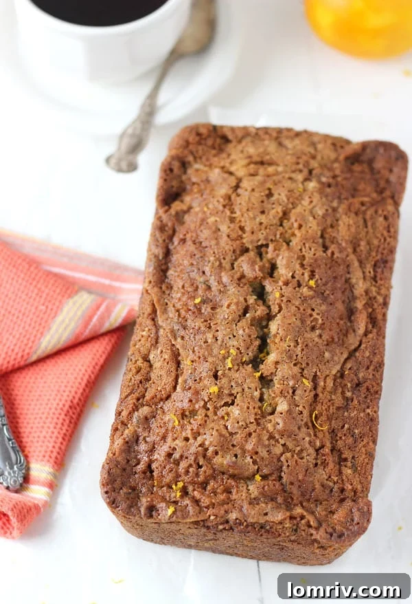 Delicious Orange Zucchini Bread, a perfect quick bread for summer and fall