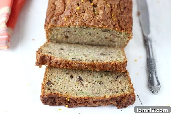 Close-up of shredded zucchini, a key ingredient for moist quick bread recipes