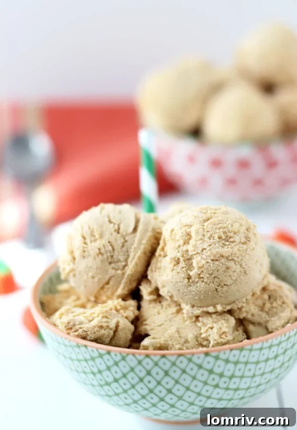 Three scoops of homemade Pumpkin Spice Latte Ice Cream