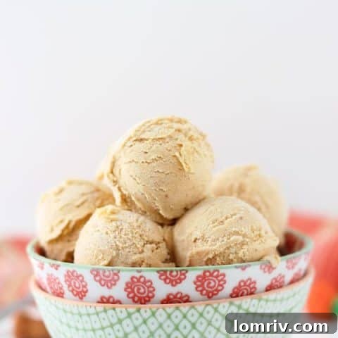 Pumpkin Spice Latte Ice Cream, a delicious autumn treat