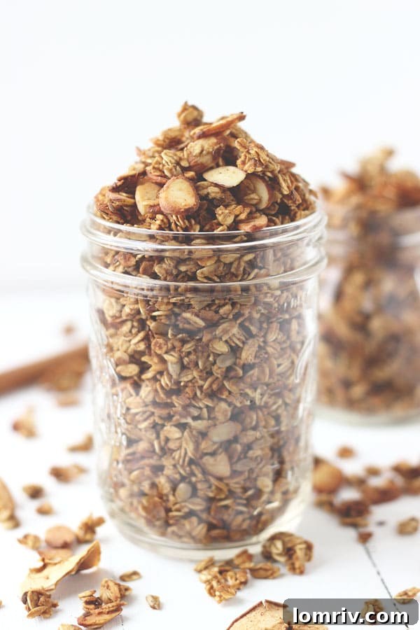 Homemade Apple Spice Granola - A Perfect Fall Breakfast or Snack