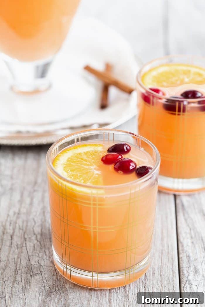 Cinnabon Vodka Brunch Punch - A festive and spiced brunch cocktail perfect for any gathering.