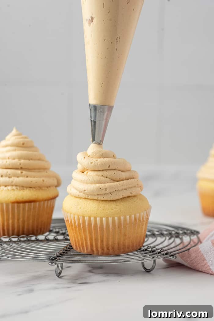 Peanut Butter High Hat Cupcakes