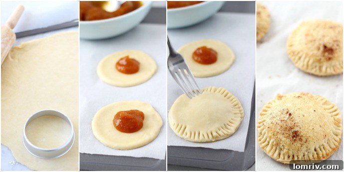 Pumpkin Butter Hand Pies - using homemade slow cooker pumpkin butter for a delicious pie filling