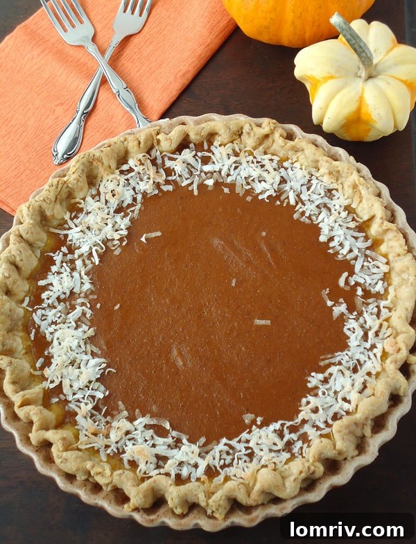 Creamy Pumpkin Coconut Pie