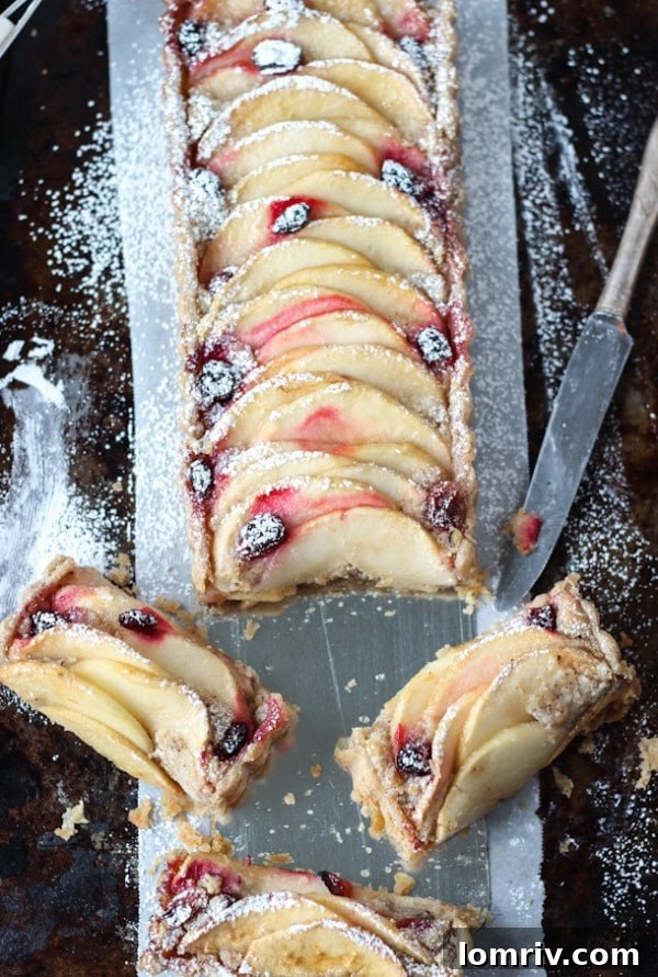 Gluten-Free Apple Almond Tart - showcasing a perfectly golden, flaky crust