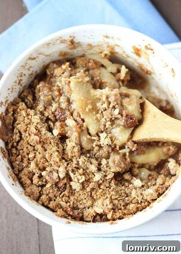 Apple Cardamom Crisp - a warm and comforting dessert