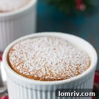 Eggnog Pudding Cake- pillowy and gooey eggnog cake for the holidays!