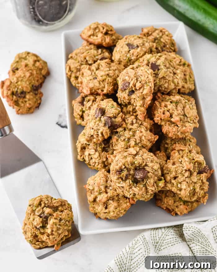 Zucchini Coconut Chocolate Chip Cookies