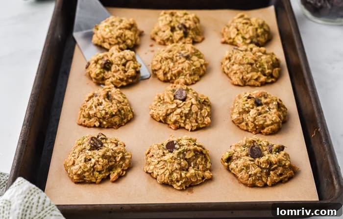 Zucchini Coconut Chocolate Chip Cookies