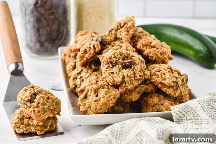 Zucchini Coconut Chocolate Chip Cookies