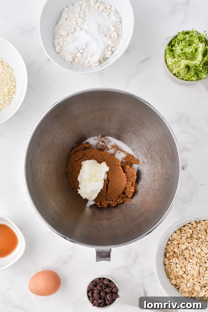 Zucchini Coconut Chocolate Chip Cookies