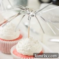 Pink Champagne Cupcakes, a delightful New Year's Eve dessert recipe.